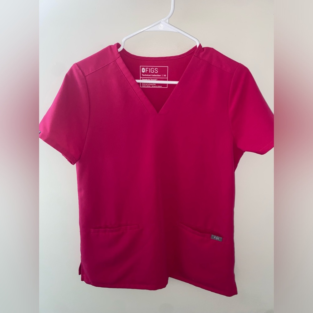 Figs Women’s XS Ultra Rose Casma Top